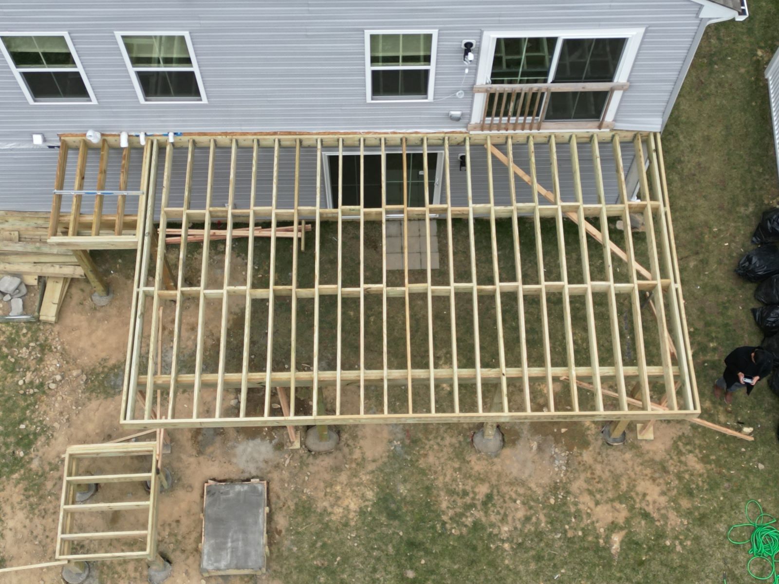 Deck construction before photo 2